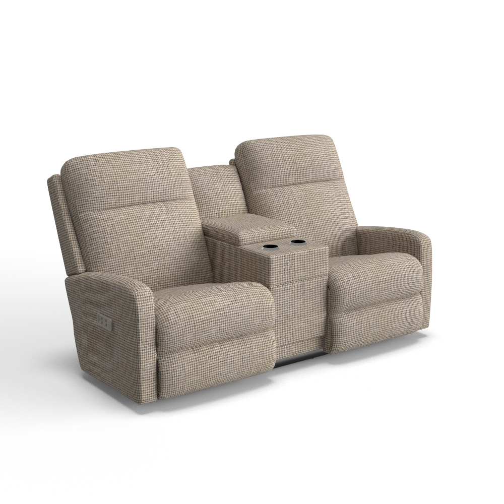 Finley Power Wall Reclining Loveseat w/ Console Headrest & Lumbar